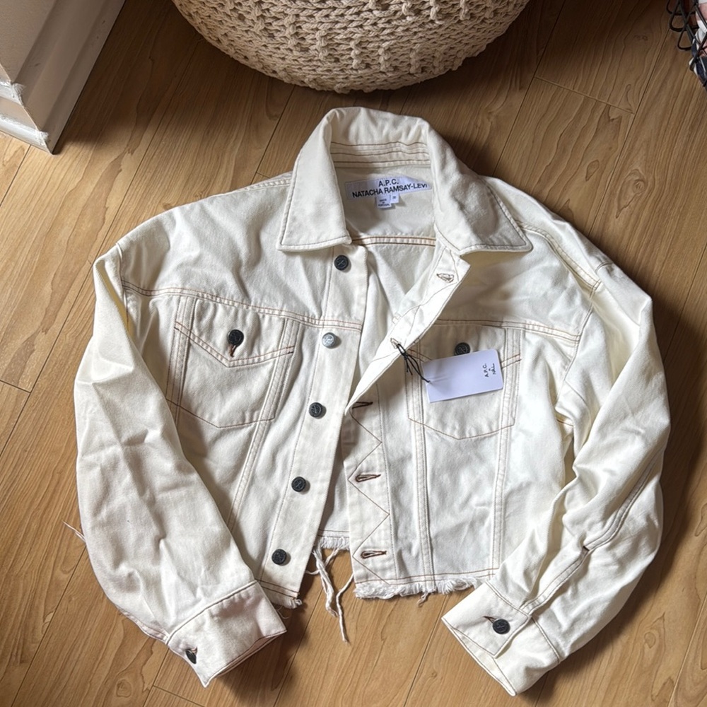 A.P.C. X NATACHA RAMSAY- Levi  Cream Denim Jacket